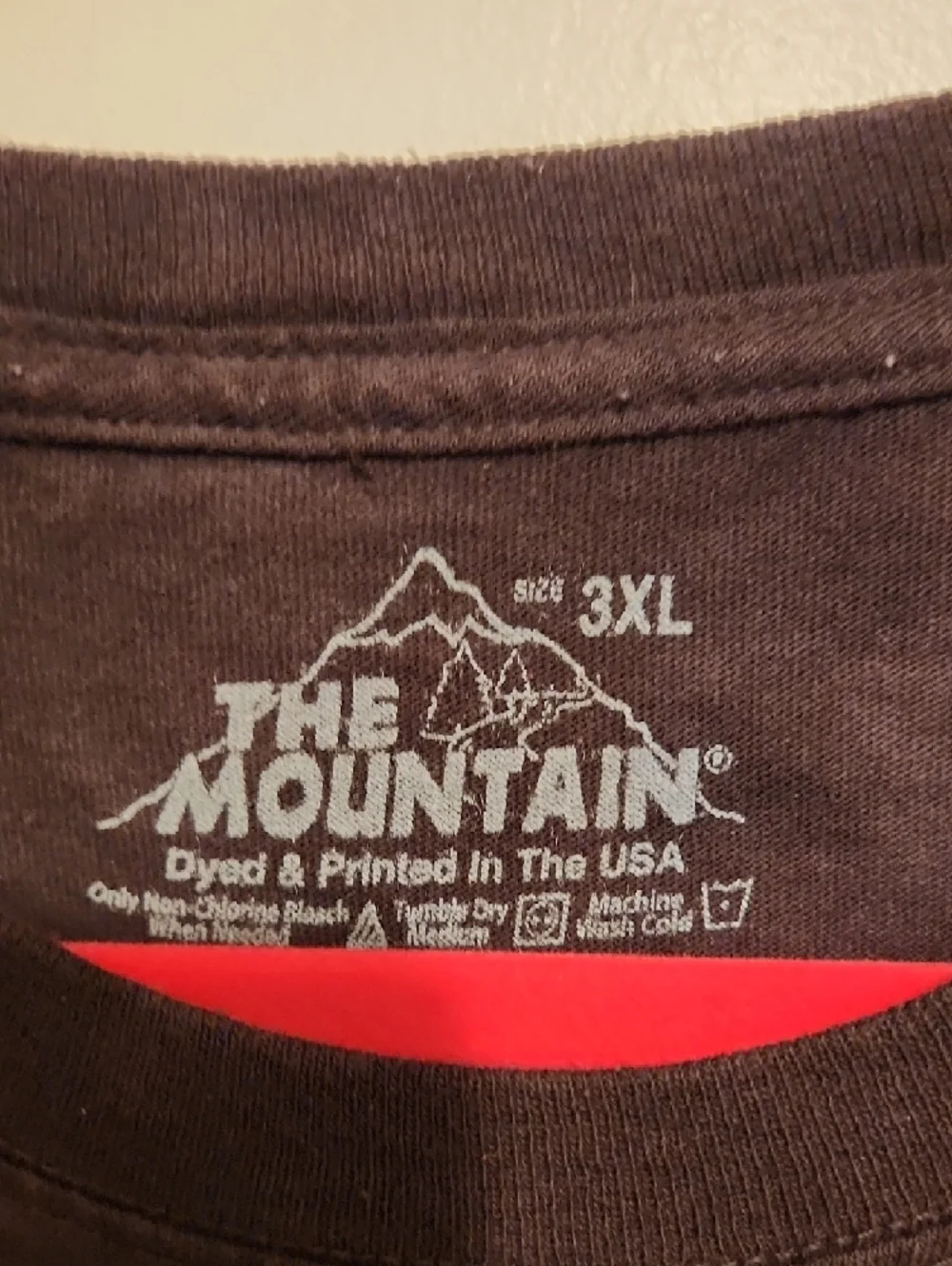 🔥The Mountain EUC Brown Tie-Dye Tiger Graphic Tee - Multicolor Print - Picture 2 of 2